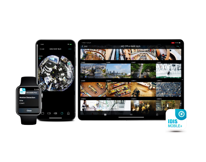 IDIS Mobile Plus app